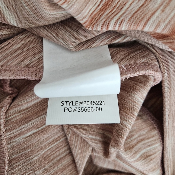 PrAna Blazing Star Athletic Leggings Autumn Stripe Mid Rise UV 50+ NWT Medium - Picture 10 of 10